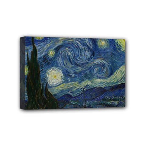 The Starry Night  Mini Canvas 6  X 4  by Valentinaart