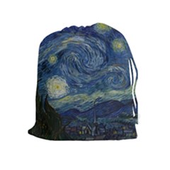 The Starry Night  Drawstring Pouches (extra Large) by Valentinaart