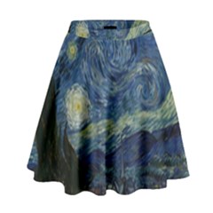 The Starry Night  High Waist Skirt by Valentinaart