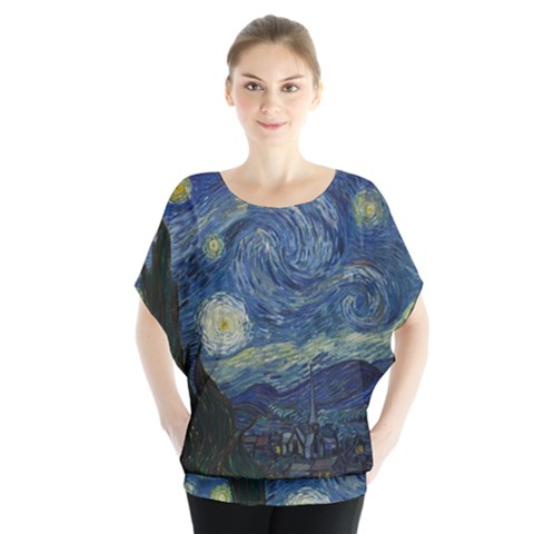 The Starry Night  Blouse by Valentinaart