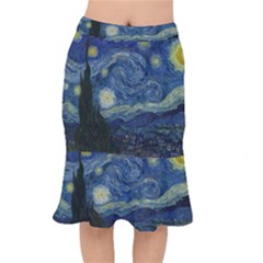 The Starry Night  Mermaid Skirt by Valentinaart