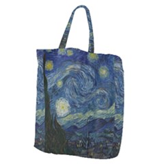 The Starry Night  Giant Grocery Zipper Tote by Valentinaart