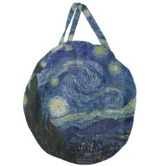 The Starry Night  Giant Round Zipper Tote