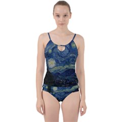 The Starry Night  Cut Out Top Tankini Set by Valentinaart