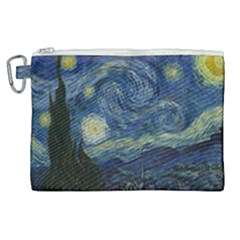 The Starry Night  Canvas Cosmetic Bag (xl) by Valentinaart