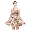 Textured Vintage Floral Design Reversible Skater Dress View1