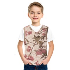 Textured Vintage Floral Design Kids  Sportswear by dflcprints