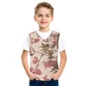 Textured Vintage Floral Design Kids  SportsWear View1