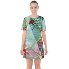 Hidden  Strings Of Purity 2 Sixties Short Sleeve Mini Dress