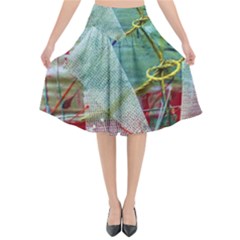 Hidden  Strings Of Purity 2 Flared Midi Skirt