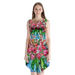 Paint, Flowers And Book Sleeveless Chiffon Dress   by bestdesignintheworld