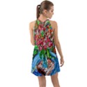 Paint, Flowers And Book Halter Tie Back Chiffon Dress View2