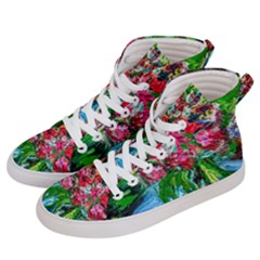 Paint, Flowers And Book Women s Hi-top Skate Sneakers by bestdesignintheworld