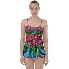 Paint, Flowers And Book Babydoll Tankini Set by bestdesignintheworld