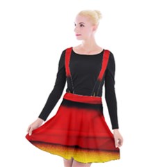 Colors And Fabrics 7 Suspender Skater Skirt by bestdesignintheworld