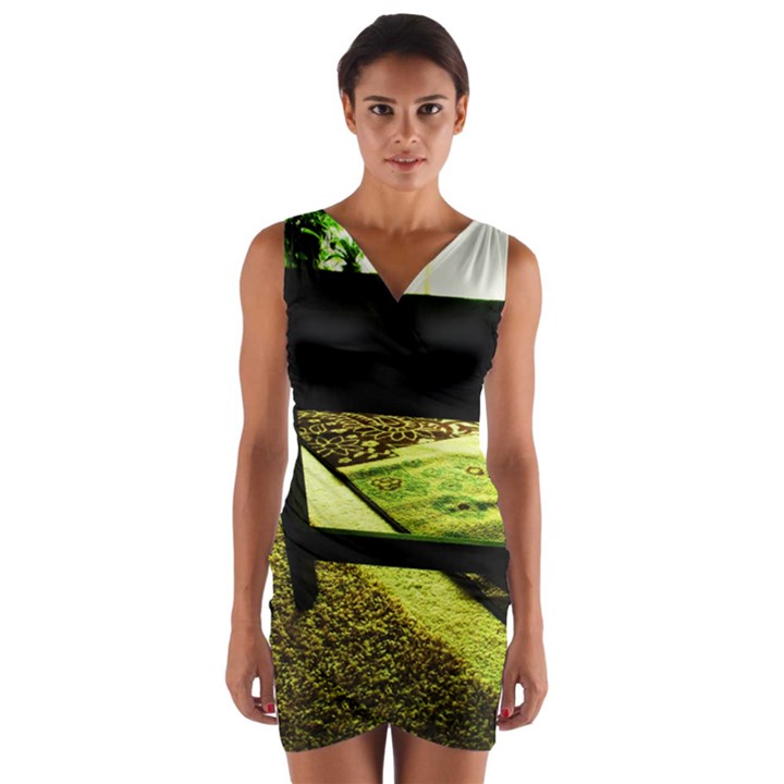 Colors And Fabrics 25 Wrap Front Bodycon Dress