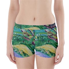 Yellow Boat And Coral Tree Boyleg Bikini Wrap Bottoms by bestdesignintheworld