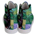 Yellow Boat And Coral Tree Women s Hi-Top Skate Sneakers View4