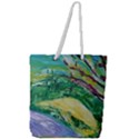 Yellow Boat And Coral Tree Full Print Rope Handle Tote (Large) View1