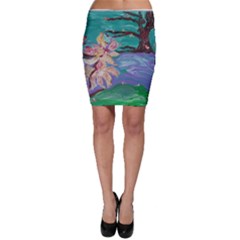 Magnolia By The River Bank Bodycon Skirt by bestdesignintheworld