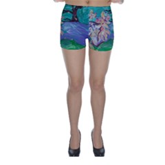 Magnolia By The River Bank Skinny Shorts by bestdesignintheworld