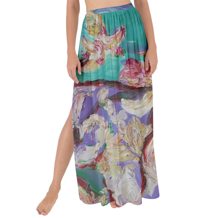 Magnolia By The River Bank Maxi Chiffon Tie-Up Sarong