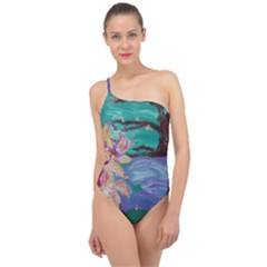 Magnolia By The River Bank Classic One Shoulder Swimsuit