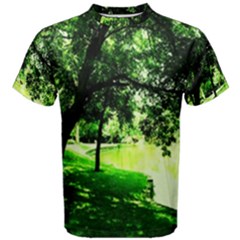 Lake Park 17 Men s Cotton Tee by bestdesignintheworld