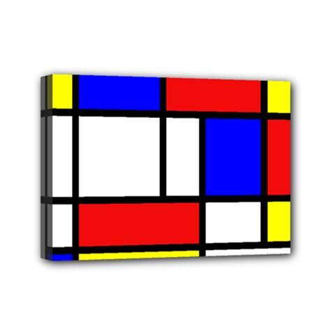 Piet Mondrian Mondriaan Style Mini Canvas 7  X 5  by yoursparklingshop