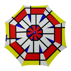 Piet Mondrian Mondriaan Style Golf Umbrellas by yoursparklingshop