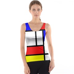 Piet Mondrian Mondriaan Style Tank Top by yoursparklingshop