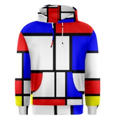 Piet Mondrian Mondriaan Style Men s Pullover Hoodie by yoursparklingshop