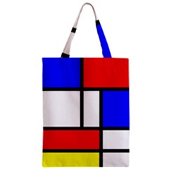 Piet Mondrian Mondriaan Style Zipper Classic Tote Bag by yoursparklingshop