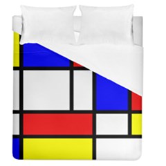 Piet Mondrian Mondriaan Style Duvet Cover (queen Size) by yoursparklingshop