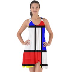 Piet Mondrian Mondriaan Style Show Some Back Chiffon Dress by yoursparklingshop