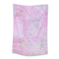 Soft Pink Watercolor Art Small Tapestry by yoursparklingshop