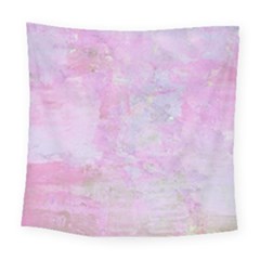 Soft Pink Watercolor Art Square Tapestry (large) by yoursparklingshop