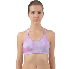 Soft Pink Watercolor Art Back Web Sports Bra by yoursparklingshop