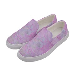 Soft Pink Watercolor Art Women s Canvas Slip Ons by yoursparklingshop