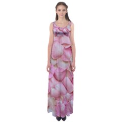 Romantic Pink Rose Petals Floral  Empire Waist Maxi Dress by yoursparklingshop