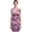 Romantic Pink Rose Petals Floral  Classic Sleeveless Midi Dress View1