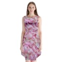 Romantic Pink Rose Petals Floral  Sleeveless Chiffon Dress   View1