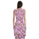 Romantic Pink Rose Petals Floral  Sleeveless Chiffon Dress   View2