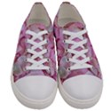 Romantic Pink Rose Petals Floral  Women s Low Top Canvas Sneakers View1