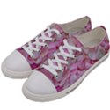 Romantic Pink Rose Petals Floral  Women s Low Top Canvas Sneakers View2