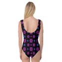 Stylized Dark Floral Pattern Princess Tank Leotard  View2