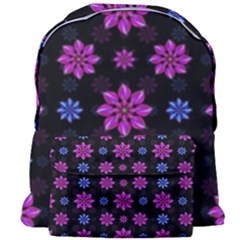 Stylized Dark Floral Pattern Giant Full Print Backpack by dflcprints