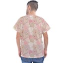 Cute Romantic Hearts Pattern Men s V-Neck Scrub Top View2