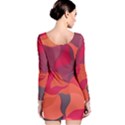 Red Orange Yellow Pink Art Long Sleeve Bodycon Dress View2