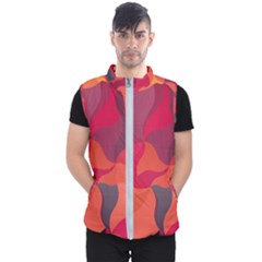 Red Orange Yellow Pink Art Men s Puffer Vest by yoursparklingshop